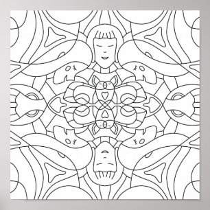 Gedächtnisvoller Sommer: Spielerisches Farbposter Poster