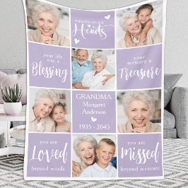 Gedächtniszeitschrift 6 Fotocollage Familie Erinne Fleecedecke