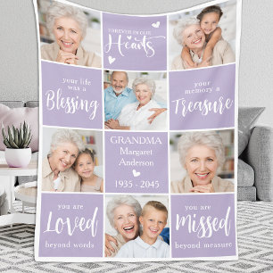 Gedächtniszeitschrift 6 Fotocollage Familie Erinne Fleecedecke