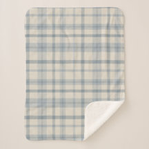 Gedämpfte Farmhouse-Blau karierte Baby-Jungen-Nurs