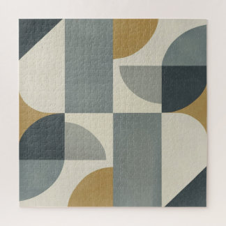 Gedämpfte Geometrie in Bewegung | Modernes abstrak Puzzle