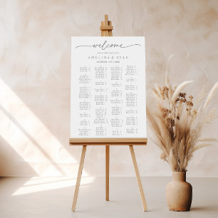 Gedämpfte Graue Minimalistische Alphabetische Sitz Poster