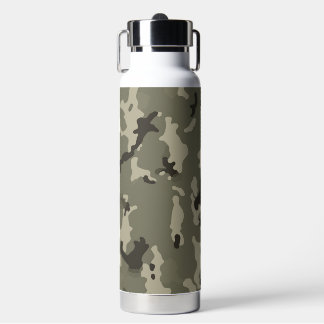 Gedämpfte grüne Tarnung Hydratation Fitness Reisen Trinkflasche