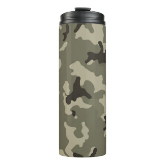 Gedämpfte grüne Tarnung Tägliche Hydratation Kaffe Thermosbecher