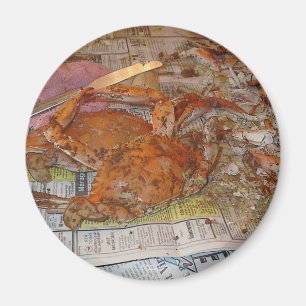 GEDÄMPFTE KRABBEN LECKER MAGNET