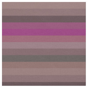 Gedämpfte Mauve- und Magentahorizontale Streifen Stoff
