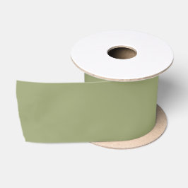 Gedämpfte Moosgrün-Farbe Satinband