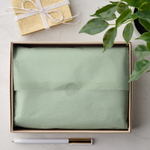Gedämpfte Pastell-Sage-Khaki-Grün Pop Of Farbe Seidenpapier