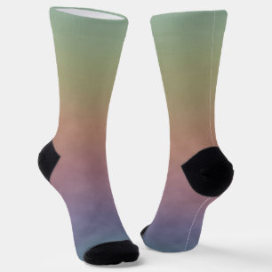 Gedämpfte Pastelllandschaft Socken