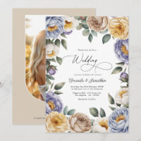 Gedämpfte Periwinkle-, Buttercreme- und Greige-Hoc