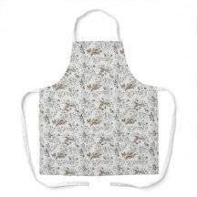 Gedämpfte Weihnachtssterne-All-Over-Druckschürze