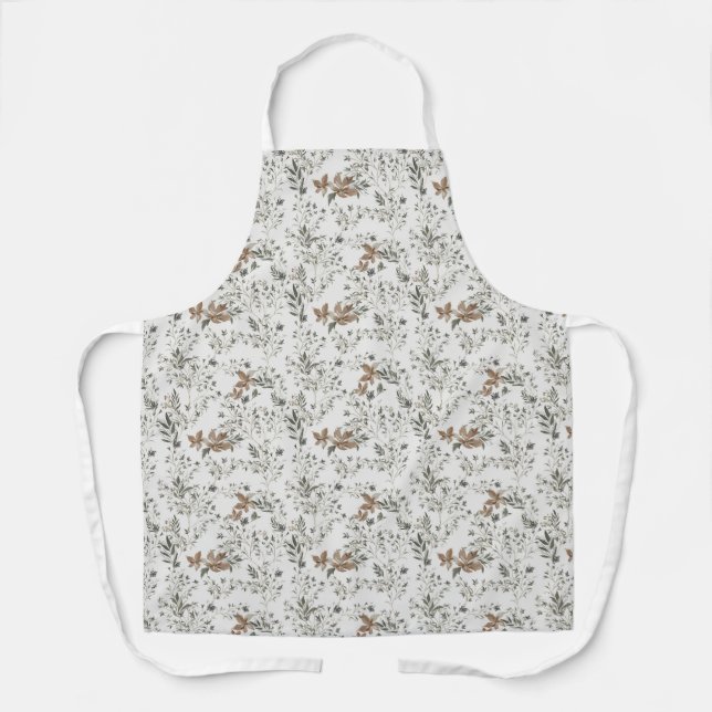 Gedämpfte Weihnachtssterne-All-Over-Druckschürze Schürze (Vorderseite)