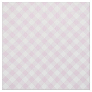 gedämpfter pastellrosa weiß kariert Gingham-Druck Stoff