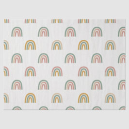 Gedämpftes Boho-Regenbogen-Scandi-Muster  Seidenpapier