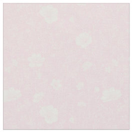 Gedämpftes Rosa und Weißes Wildblumenmuster Stoff