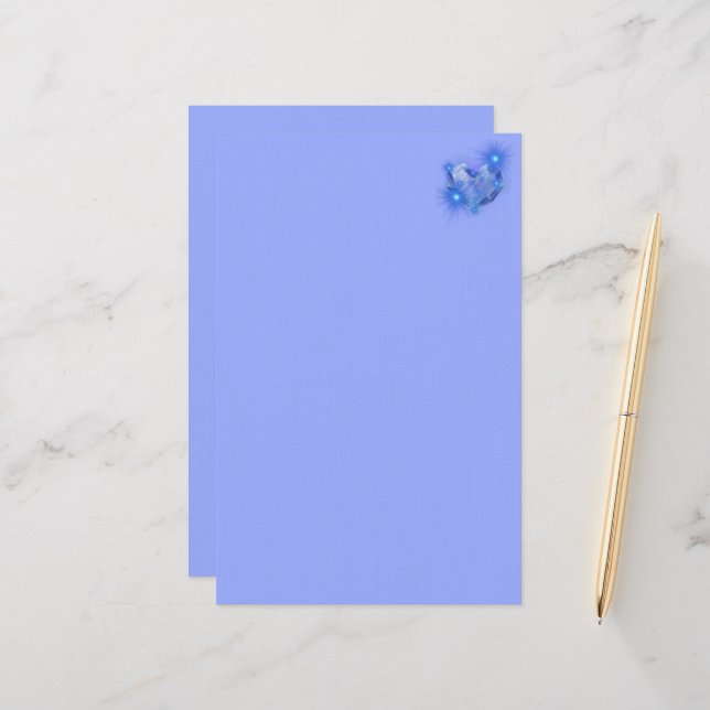 Gedanken an dich sind immer in meinem Herzen Briefpapier (Vorderseite/Rückseite Beispiel)