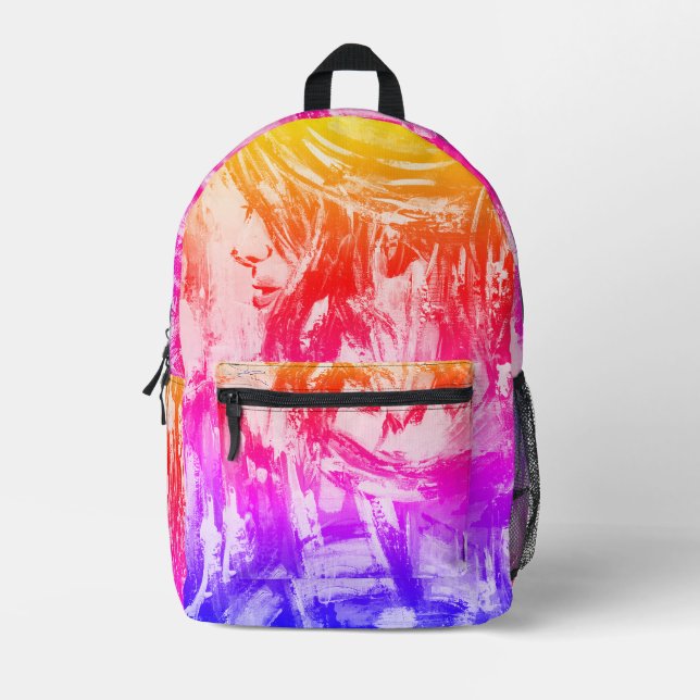 Gedanken Bedruckter Rucksack (Vorderseite)