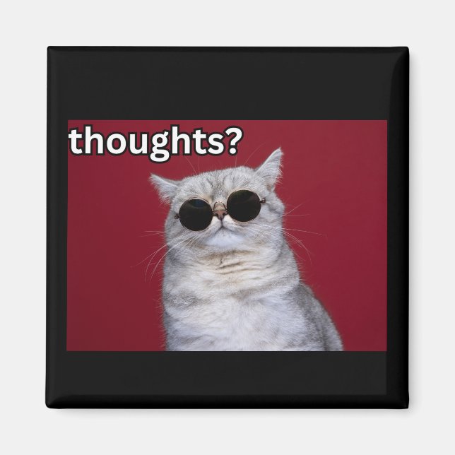 Gedanken? Design der Sonnenbrille Magnet (Vorne)