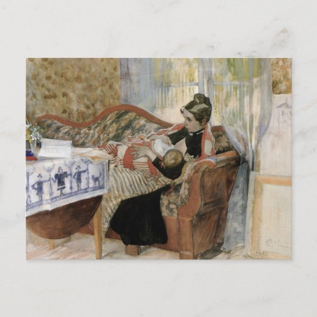 Gedanken einer Mutter über das Pflegekind Postkarte (Vorderseite)