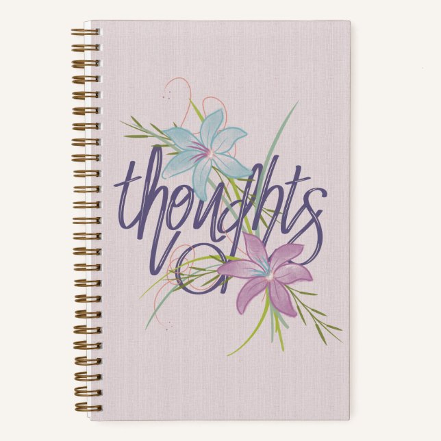 Gedanken & Florals Notizbuch (Vorderseite)
