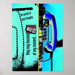 Gedanken in Wortposter Poster