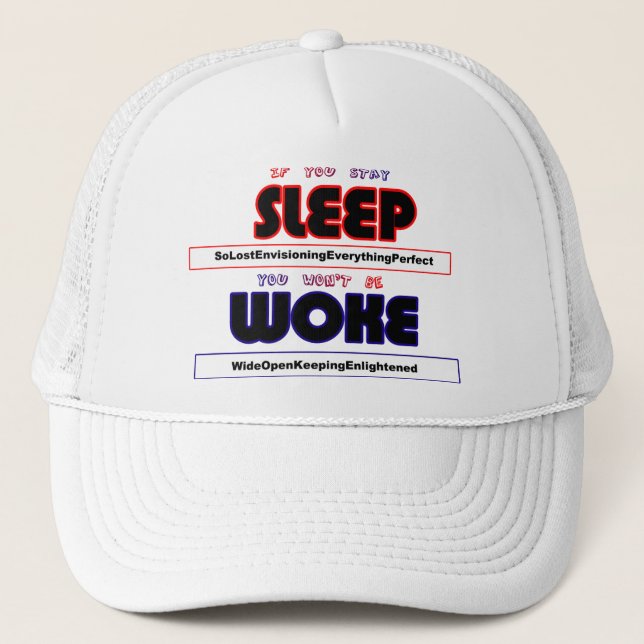 Gedanken offenbaren Charakter Truckerkappe (Vorderseite)