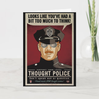 Gedanken-Polizei kardiert Karte