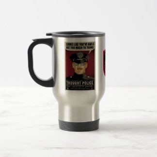 Gedanken-Polizei-Tasse Reisebecher
