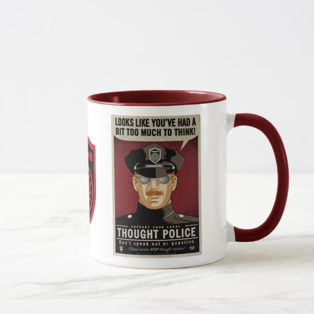 Gedanken-Polizei-Tasse Tasse (Rechts)