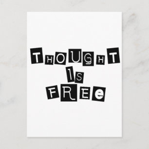 Gedanken sind frei postkarte