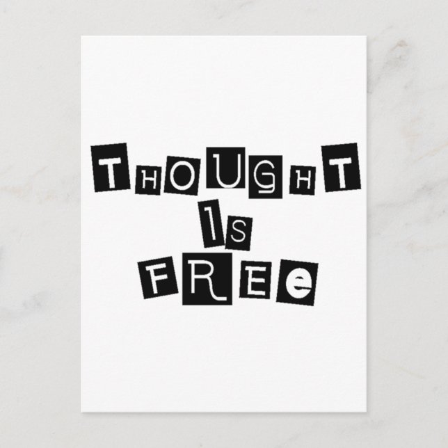 Gedanken sind frei postkarte (Vorderseite)