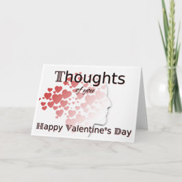 Gedanken über Ihren Valentinstag Feiertagskarte