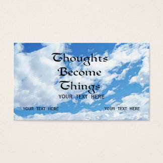 Gedanken werden zu positiven Themed Card