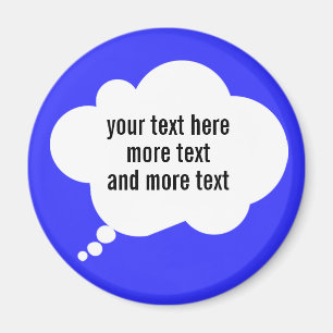 Gedankenballon-Zollworte Magnet