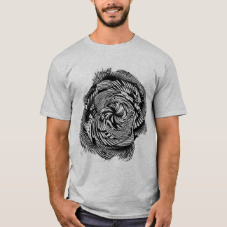 Gedankenbiegeende optische Illusion Hypnotic Geome T-Shirt