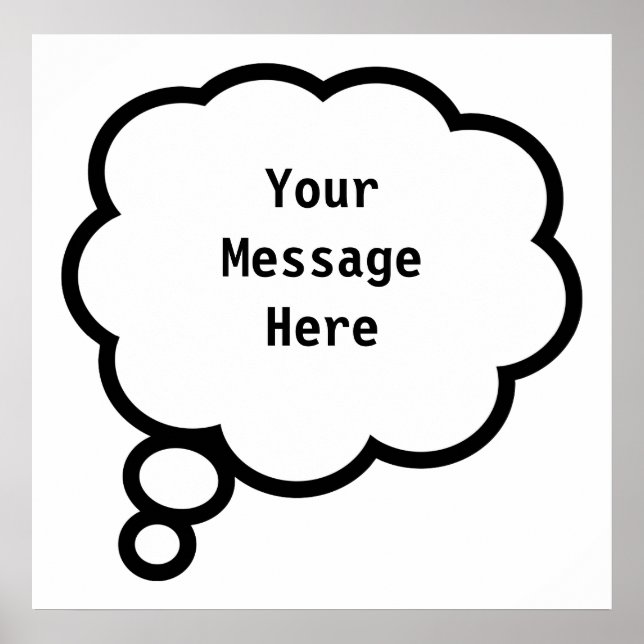 Gedankenblase, YourMessageHere Poster (Vorne)