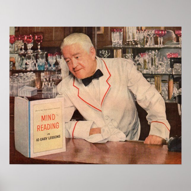 Gedankenlesen im Bar Poster (Vorne)