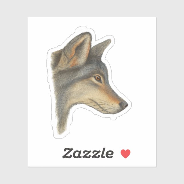 Gedankenverloren Aufkleber (Blatt)