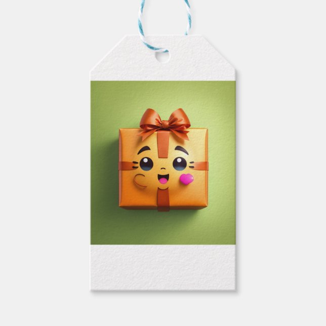 "Gedankenvolle Eleganz" Geschenkanhänger (Vorderseite)