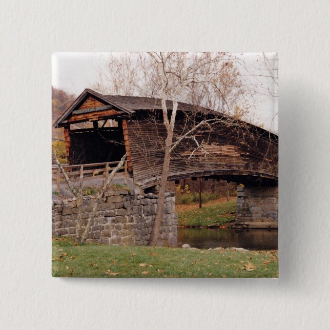 Gedeckte Brücke Button (Vorderseite)
