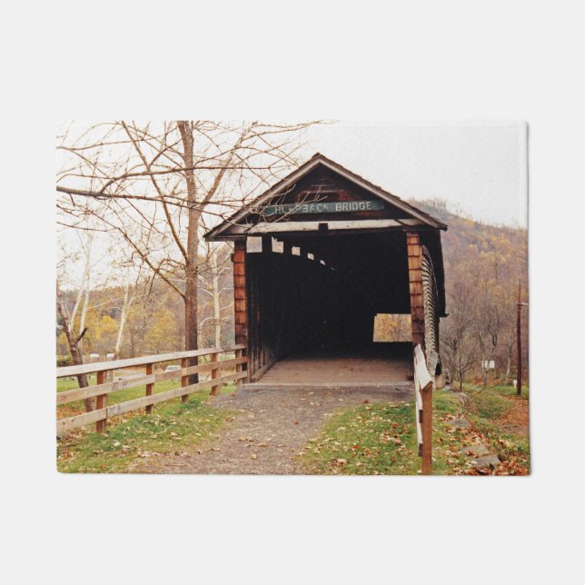 Gedeckte Brücke Fußmatte (Vorderseite)