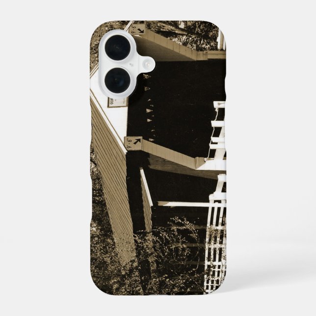 Gedeckte Brücke iPhone 16 Hülle (Rückseite)