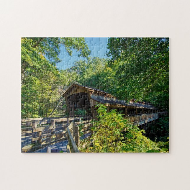 Gedeckte Brücke Ohio. Puzzle (Horizontal)