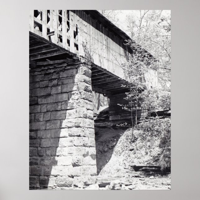 Gedeckte Brücke Poster (Vorne)