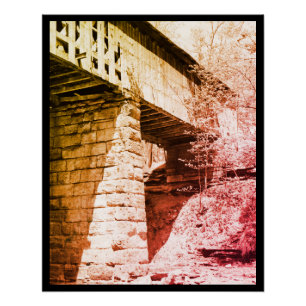 Gedeckte Brücke Poster