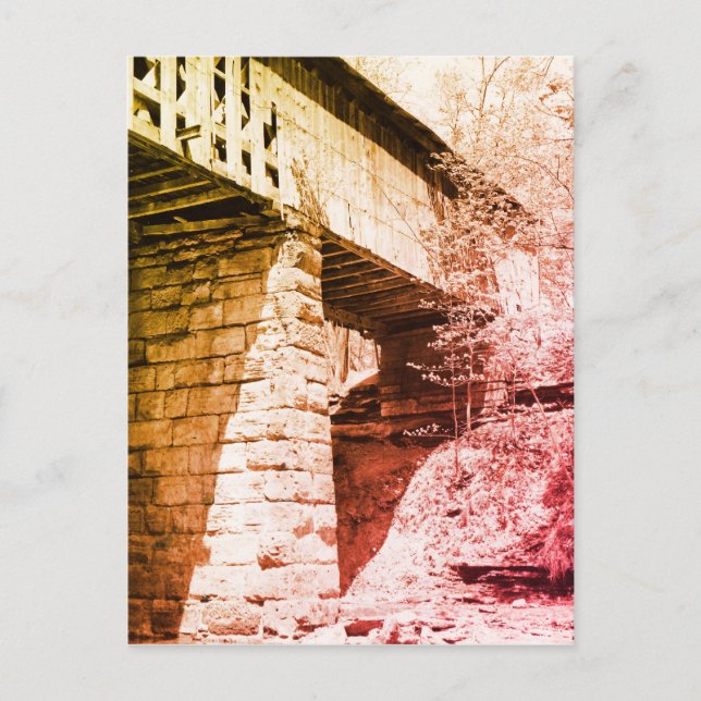 Gedeckte Brücke Postkarte (Vorderseite)