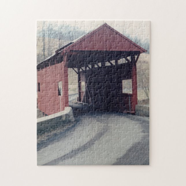 Gedeckte Brücke Puzzle (Vertikal)