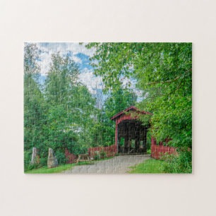 Gedeckte Brücke Vermont. Puzzle