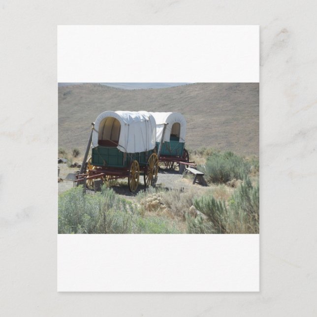 Gedeckte Wagen Postkarte (Vorderseite)