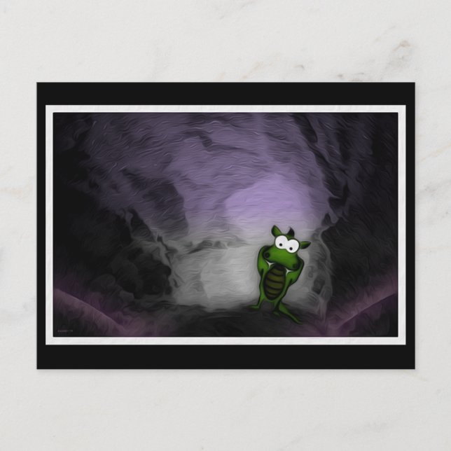 Gedeckter Drache Postkarte (Vorderseite)